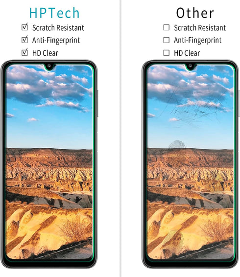 HPTech (2 Pack) Tempered Glass For Samsung Galaxy A32 5G Screen Protector, Easy to Install, Bubble Free, Work with 99% Case Friendly...