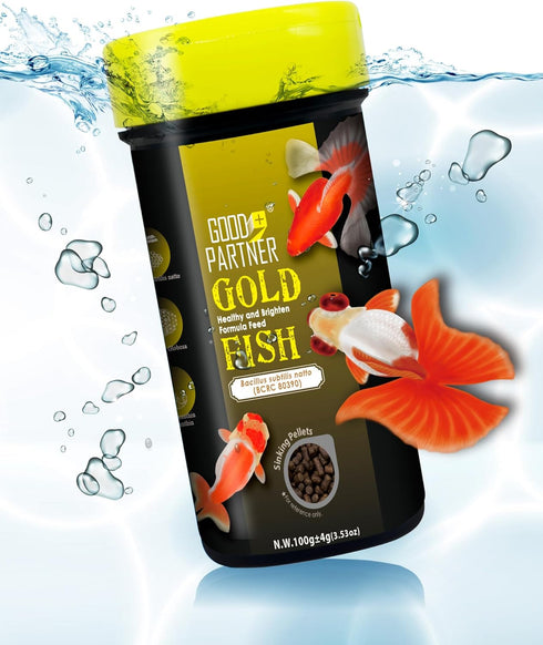 Purify Series for Goldfish Food, Sinking Gold Fish Pellets, All Natural Ingredients, Balanced Composition of fish food, Good for Fins Grow and Col...