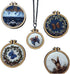 10 Pieces Mini Wood Hoops Punched Small Hoop Ring for Cross Stitch Frame Embroidery Hoop Arts DIY Pendant Crafts Tool (Round Shape - 3cm*2.5cm)...