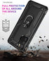for Samsung A02s Case, Galaxy A02s Case with HD Screen Protector, Military-Grade Ring Kickstand Holder Car Mount 15ft Drop Tested Shockproof Cover...