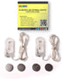 2 Sets 20 LEDs Warm White Color String Lights Silver Wire Indoor and Outdoor 6.5 Feet Firefly Starry Fairy Lights Battery Powered for DIY, Christm...