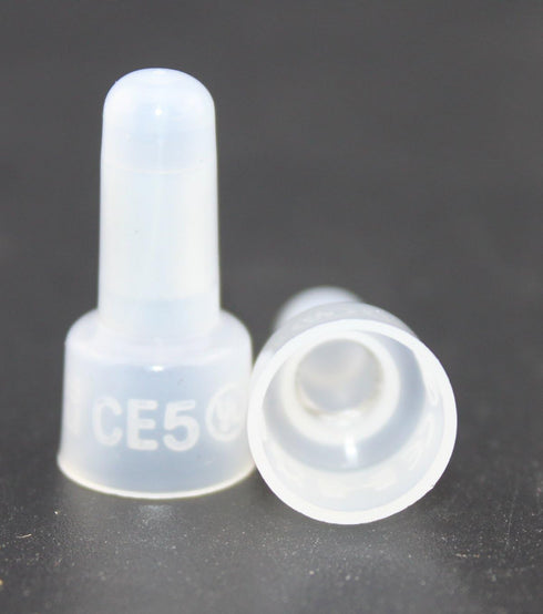 Rextin 1000pcs Transparent CE5 Protective Closed End Wire Crimp Connector Cap (1000pcs)...