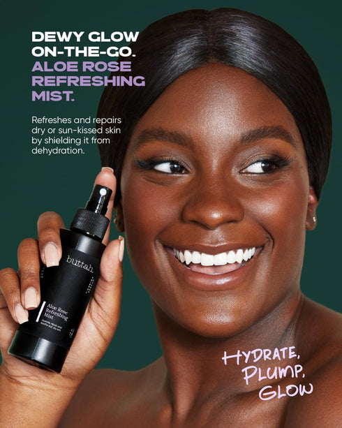Buttah Skin by Dorion Renaud Aloe Rose Refreshing Mist 4oz - Hydrating Rose Water Face Spray - Refreshing Aloe Facial Mist - Naturally Based Skin ...