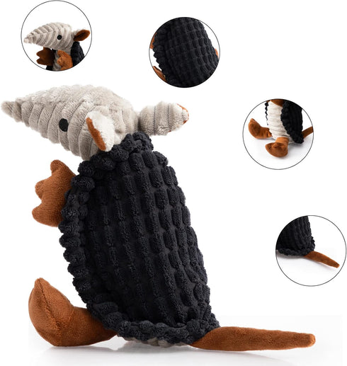 Hollypet Dog Toys, Plush Dog Toys, Squeaky Dog Toys, Stuffed Toys for Small Medium Large All Breed Sizes Dogs, Big Armadillo Animals Toy, Puppy Ch...