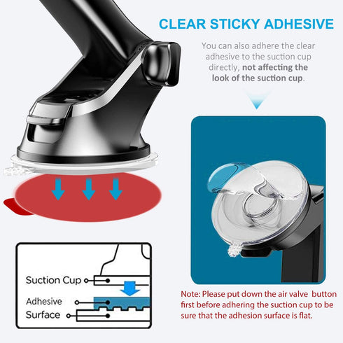 PKYAA Dashboard Pad Mounting Disk Sticky Adhesive Replacement Kit, 3pcs 2.76"(70mm) Circle Heat Resistant Double-Sided Stickers for Suction Cup Ca...