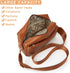 HUA ANGEL Small Crossbody Bags for Women Leather Cellphone Shoulder Handbags Triple Zip Satchel Purse with Adjustable Strap...