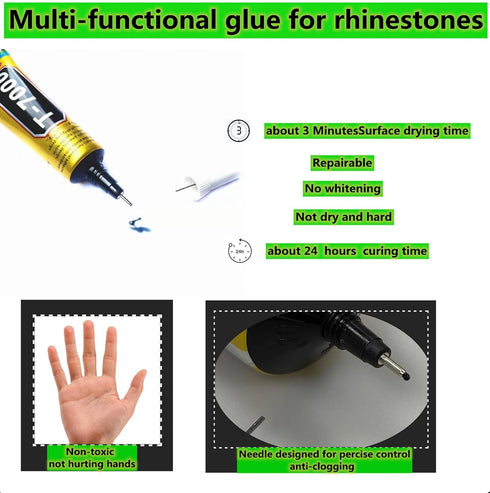 T-7000 15ml Super, Glass,Fabric,Craft, Adhesive,Puzzle, Glue Suitable for Repair Multipurpose High Performance Industrial Glue Semi Fluid Black Ad...