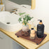 Wooden Bathroom Counter Tray Organizer Kitchen Soap Sink Tray Decor Farmhouse Wood Risers Modern Dish Soap Dispenser Holder Pedestal Stand Bathroo...