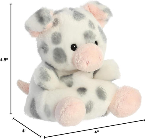 Aurora® Adorable Palm Pals™ Piggles Spotted Piglet™ Stuffed Animal - Pocket-Sized Play - Collectable Fun - White 5 Inches...
