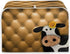Cow Sunflower Print 4 Slice Toaster Covers Dust Protection Bread Maker Covers Toaster Oven Cloth Cover Kitchen Accessories Washable Appliance Cove...