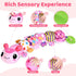 Baby Toys for 0-3-6-9-12 Months, Infant Stuffed Animal, Multi-Sensory Plush Toys, Tummy Time Musical Caterpillar Toy for Newborn, Soft Toys with C...