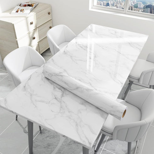 LONGYONG Countertop Contact Paper Peel and Stick Wallpaper Marble Contact Paper for Countertops Cabinets Drawers Removable Wallpaper for Bedroom B...
