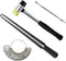 Ring Sizer Measuring Tools Plastic Ring Mandrel Ring Sizer Belt Metal Ring Gauge with Rubber Hammer for Measure Finger Rings Size Tools...