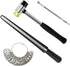 Ring Sizer Measuring Tools Plastic Ring Mandrel Ring Sizer Belt Metal Ring Gauge with Rubber Hammer for Measure Finger Rings Size Tools...