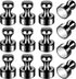 12Pack Refrigerator Magnets Strong Fridge Magnets Small Magnets, Magnetic Push Pins Whiteboard Magnets Small Neodymium Magnets for Whiteboard Offi...