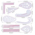 19 PCS Sewing Ruler Set, French Curve Ruler, Hip Curve Ruler,Sewing Templates, Tracing Wheel,Perfect for Designers, Pattern Maker and Tailors...