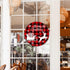 12 Pcs Christmas Stencils, 12'' Round Large Christmas Stencils for Painting on Wood Sign Front Door Hanger Xmas Home Decor...