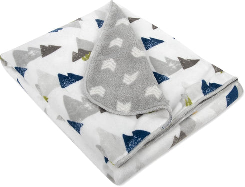 Sherpa Fleece Baby Blankets for Boys and Girls – Colorful, Reversible Baby Blankets for Newborns, Infants, Toddlers, and Nursery (Mountains & Arro...
