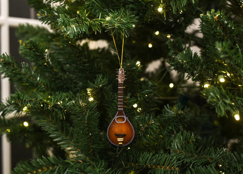 Broadway Gifts 5" Brown Wood Mandolin Ornament Decoration...