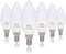 Simba Lighting LED Candelabra Light Bulbs B11 (C37) Candle Shape E12 Base (6 Pack) | Decorative 7W 60W Replacement 110V, 120V for Chandelier, Ceil...