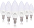 Simba Lighting LED Candelabra Light Bulbs B11 (C37) Candle Shape E12 Base (6 Pack) | Decorative 7W 60W Replacement 110V, 120V for Chandelier, Ceil...