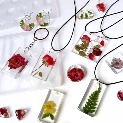 BooteeQue Resin Jewelry Molds, Earring Making Kit, Silicone Molds for Pendant, Keychain Charm Making and Earrings Necklaces Bag Charms DIY...