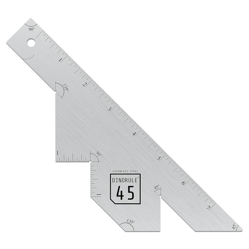 Steel Ruler 45 Degree Angle Measuring Tool | Gifts for Men, Unique Dad Birthday Gift, Cool Stuff for Grandpa, Husband, Woodworking Tools, Perfect ...