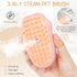 Pet Steam Brush - 3 In 1 Steamy Cat Brush, Rechargeable Steamy Pet Brush Self Cleaning Cat Groom Brush, Silicone Spray Cat Steamer Brush Massage, ...