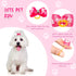 MTLEE 12 Pieces Small Dog Hair Bow Rubber Bands Cute Puppies Hair Bows Pink Doggies Cat Topknot Pet Headdress with Rhinestones Dog Grooming Bowkno...