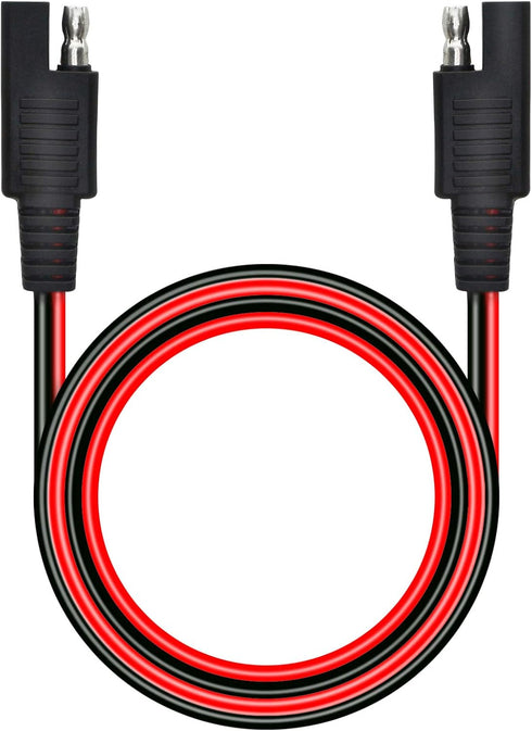 CERRXIAN 3ft 14AWG SAE to SAE 2 Pin Quick Disconnect Power Automotive Extension Cable for Solar Panels Battrey...