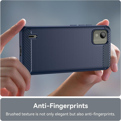 for Nokia C110 Phone case, Shockproof, Scratch Resistant Carbon Fiber Jacket, Soft TPU,for for Nokia C110 case (Blue)...