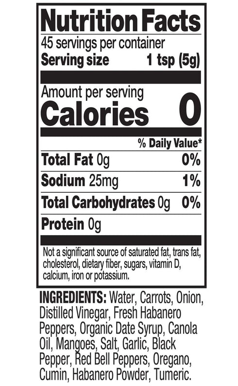 Tia Lupita Habanero Hot Sauce – 8oz Bottle – Made with Habanero Peppers, Flavorful Heat, Medium Spice, Sweet, All Natural, Non GMO, Gluten Free, L...