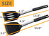 2 Pack Flexible Silicone Spatula, 600°F Heat Resistant Silicone Spatula Set for Nonstick Cookware, Kitchen Cooking Utensil Set for Egg Pancake Fli...