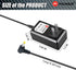 PKPOWER AC DC Adapter for Kodak Easyshare 4 MP 6 MP M380 M381 M340 M341 M420 M853 M863 M873; Power Supply for V530 V610 V70 V803 Z1015 M1093IS M89...