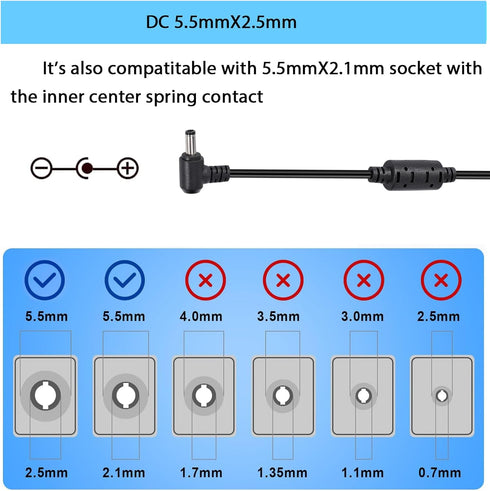 36V 4A 144W Power Supply Adapter 100-240V AC to DC 36 Volt 4Amp Power Adapter 5.5mm x 2.5mm/2.1mm DC Output Jack 36V Volt AC Power Supply for LED ...
