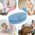 Silicone Body Scrubber, Shower Brush Handheld, Soft Silicone Loofah, Bath Scrubber for Body for Deep Clean (Blue)...