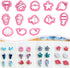 Keoker Ocean Animal Clay Cutters, Sea Animal Clay Cutters for Polymer Clay Jewelry, 12 Shapes Animal faces Clay Earring Cutters, Small Earring Cut...