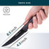 Home Hero Steak Knives, High-Carbon Stainless Steel Knife Set, Ergonomic Handles Serrated Steak Knives (8 Pcs - Black)...