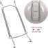 BANBERRY DESIGNS Chrome Vinyl Coated Plate Hanger 8 to 10 Inch - Set of 4 Pcs - Clear Vinyl Sleeves Protect The Plate - Hook and Nail Included...