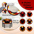 Cute Cartoon Mouse Drink Coasters with Holder Set of 6, Red Yellow Absorbent Ceramic Cup Mat for Coffee Table Protection, 4 Inch Polka Dot Stripes...