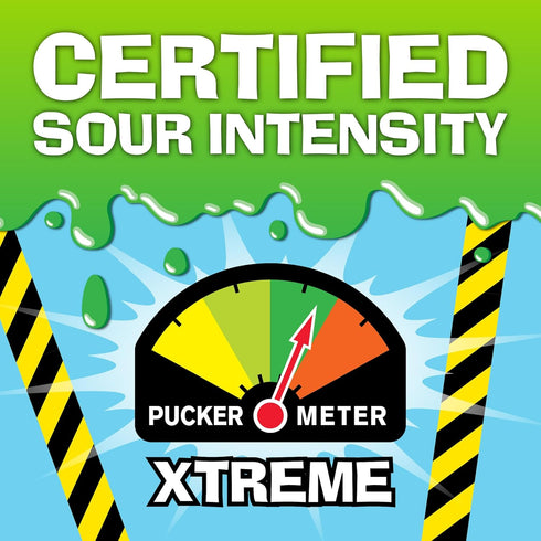 TOXIC WASTE - Sour Smog Balls - Crunchy & Chewy Sour Balls - Lime, Cherry, Strawberry, Lemon, Blue Raspberry, & Grape Flavors - 3 oz. Bags - 3-Pac...