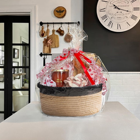 Goodpick Small Woven Basket, Decorative Basket for Home Decor, Small Woven Baskets with Handles for Gifts, Dog Toy Bin, Storage Baskets for Bathro...