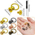 60 Set Screwback Round Head Rivet with Pull Ring Studs,DIY Leather Craft Rivets Studs Leather Rivets Kit Studs with 2pcs Screwdriver for Leather C...