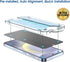 amFilm 2+2 Pack Auto-Alignment for Samsung Galaxy S24+/S24 Plus 6.7" OneTouch Tempered Glass Privacy Screen Protector + Camera Lens Protector, 30 ...