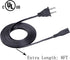2 Prong Power Cord for LG SPK5B-W SK5Y SH4 SHC4 SH5B Subwoofer Power Cord Replacement 8ft IEC C7 Power Cord AC Cable......