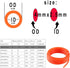 AOPANDA Pneumatic Tubing Pipe 5/32" OD Orange Air Compressor PU Line Hose Tube for Water Fluid Transfer 12 Meter 39.4ft...