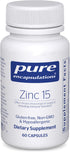 Pure Encapsulations Zinc 15 mg - Zinc Picolinate Supplement for Immune System Support, Growth & Development - for Wound Healing - with Premium Zin...