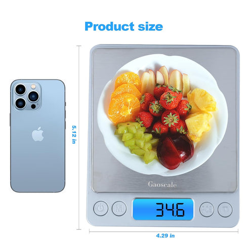 Digital cooking scale 3000g by 0.1g, Gaoscale Small Scale Grams High Accuracy Scale for gram scale, Kitchen Scale Digital with Tare Function for C...