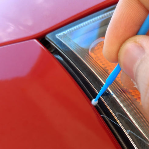ATLIN Touch Up Paint Brushes, 100 Pack of 2.5mm Disposable Micro Applicators for Automotive Paint Chip Repair...
