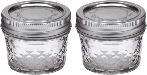 Ball Mason 4oz Quilted Jelly Jars with Lids and Bands, Set of 2...